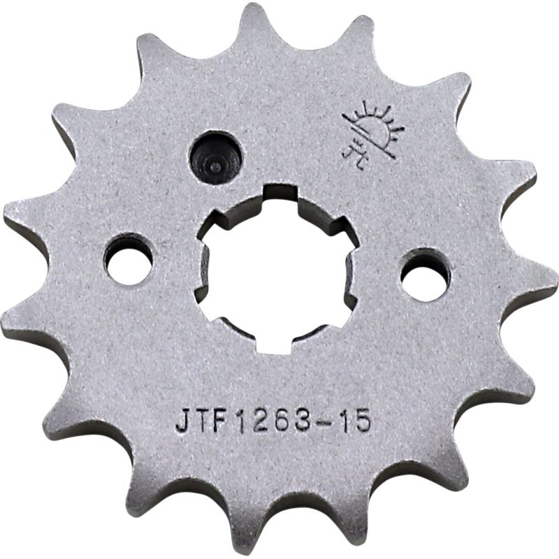 JTF1263.15 FRONT REPLACEMENT SPROCKET 15 TEETH 420 PITCH NATURAL STEEL