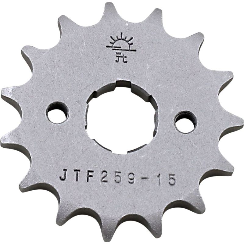 JTF259.15 FRONT REPLACEMENT SPROCKET 15 TEETH 428 PITCH NATURAL STEEL