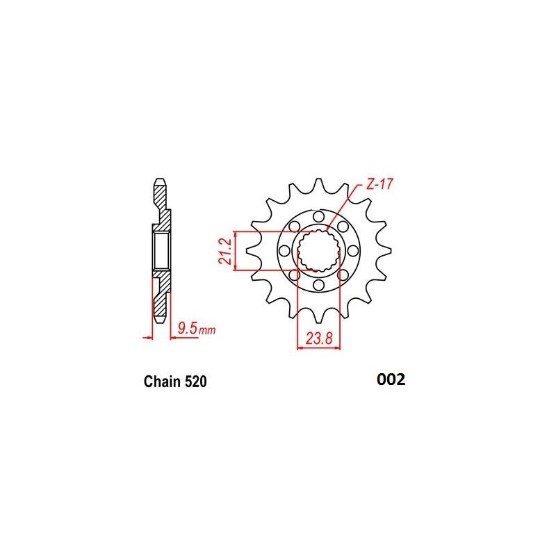 FRONT SPROCKET 520 12T
