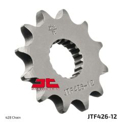 JTF426.12 FRONT REPLACEMENT SPROCKET 12 TEETH 428 PITCH NATURAL STEEL