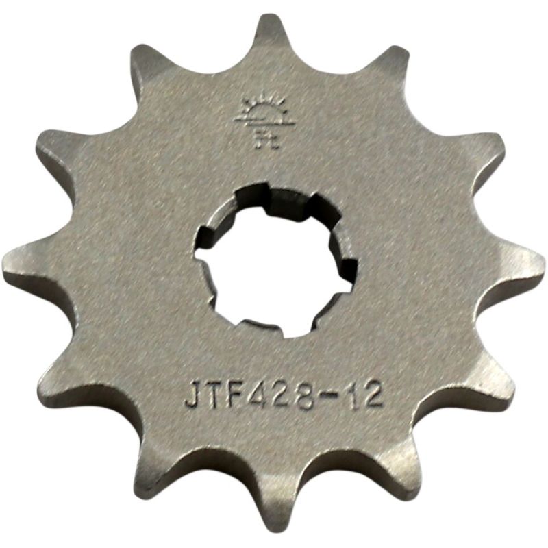 JTF428.12 FRONT REPLACEMENT SPROCKET 12 TEETH 428 PITCH NATURAL STEEL