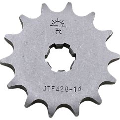 JTF428.14 FRONT REPLACEMENT SPROCKET 14 TEETH 428 PITCH NATURAL STEEL