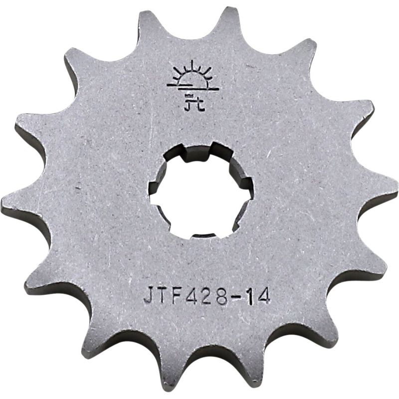 JTF428.14 FRONT REPLACEMENT SPROCKET 14 TEETH 428 PITCH NATURAL STEEL