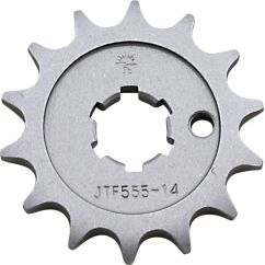 JTF555.14 FRONT REPLACEMENT SPROCKET 14 TEETH 428 PITCH NATURAL STEEL