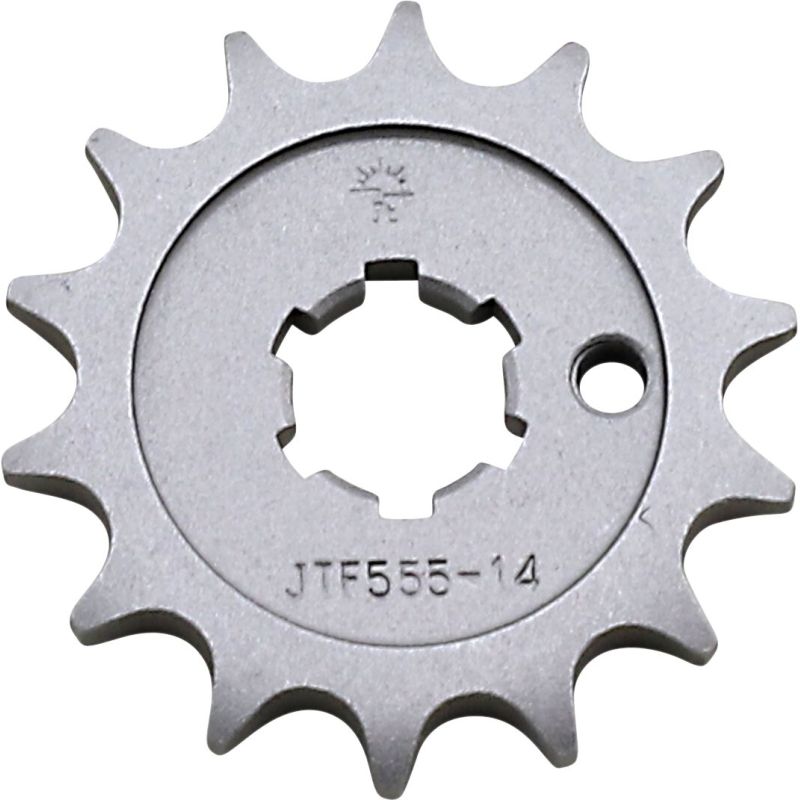 JTF555.14 FRONT REPLACEMENT SPROCKET 14 TEETH 428 PITCH NATURAL STEEL
