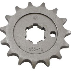 JTF555.15 FRONT REPLACEMENT SPROCKET 15 TEETH 428 PITCH NATURAL STEEL