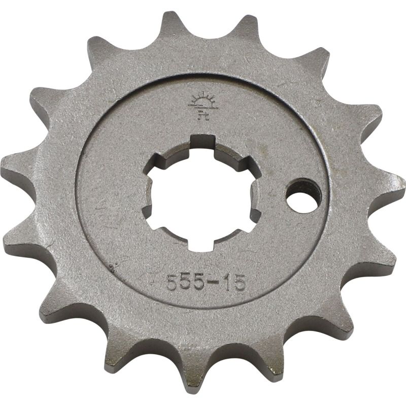 JTF555.15 FRONT REPLACEMENT SPROCKET 15 TEETH 428 PITCH NATURAL STEEL