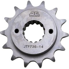 JTF736.14 FRONT REPLACEMENT SPROCKET 14 TEETH 520 PITCH NATURAL STEEL