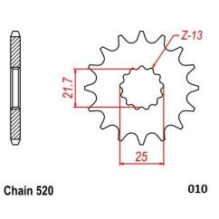 FRONT SPROCKET 520 14T - 12121477