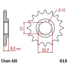 FRONT SPROCKET 420 13T