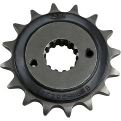 JTF296.16RB FRONT RUBBER CUSHIONED SPROCKET 16 TEETH 525 PITCH NATURAL SCM420 CHROMOLY STEEL ALLOY
