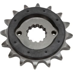 JTF513.16RB FRONT RUBBER CUSHIONED SPROCKET 16 TEETH 530 PITCH NATURAL SCM420 CHROMOLY STEEL ALLOY