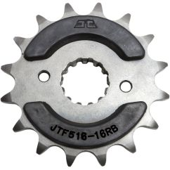JTF516.16RB FRONT RUBBER CUSHIONED SPROCKET 16 TEETH 520 PITCH NATURAL SCM420 CHROMOLY STEEL ALLOY