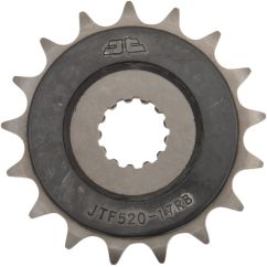 JTF520.17RB FRONT RUBBER CUSHIONED SPROCKET 17 TEETH 525 PITCH NATURAL SCM420/20CRMO CHROMOLY STEEL