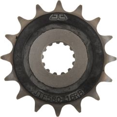 JTF580.16RB FRONT RUBBER CUSHIONED SPROCKET 16 TEETH 50 PITCH NATURAL SCM420/20CRMO CHROMOLY STEEL A