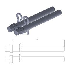 BRAKE PAD PIN OEM REPLACEMENT - 17020383