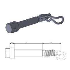 BRAKE PAD PIN OEM REPLACEMENT - 17020394