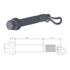 BRAKE PAD PIN OEM REPLACEMENT - 17020395