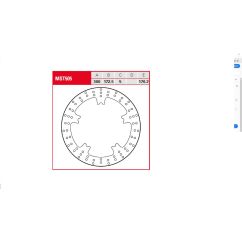 BRAKE ROTOR FIXED ROUND - 17104174