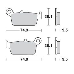 BRAKE PAD OFFROAD SINTER PRO RACING GP - 17211265
