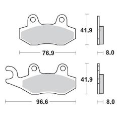 BRAKE PAD OFFROAD SINTER PRO RACING GP - 17211696