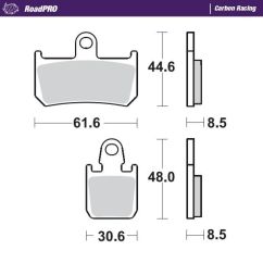 BRAKE PAD ROADPRO CARBON RACING - 17212680
