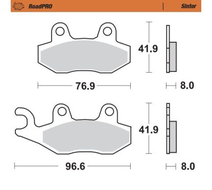 BRAKE PAD ROADPRO SINTER