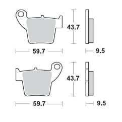 BRAKE PAD OFFROAD SINTER PRO RACING - 17211276