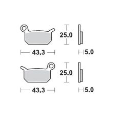 BRAKE PAD OFFROAD SINTER PRO RACING - 17211284