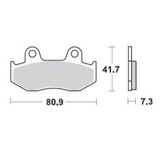 BRAKE PAD OFFROAD SINTER PRO RACING - 17211690