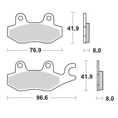 BRAKE PAD ATV SINTER PRO RACING