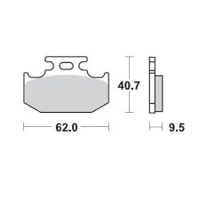 BRAKE PAD OFFROAD SINTER PRO RACING - 17211700
