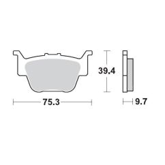 BRAKE PAD ATV SINTER PRO RACING - 17211707