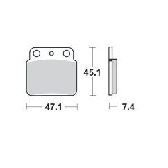 BRAKE PAD ATV SINTER PRO RACING - 17211708