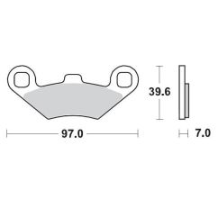 BRAKE PAD ATV SINTER PRO RACING - 17211711