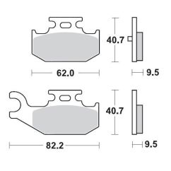 BRAKE PAD ATV SINTER PRO RACING - 17211719