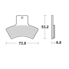 BRAKE PAD ATV SINTER PRO RACING - 17211723
