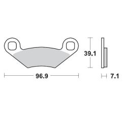 BRAKE PAD ATV SINTER PRO RACING - 17211724