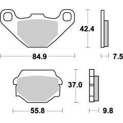 BRAKE PAD OFFROAD NITRO - 17211859