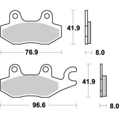 BRAKE PAD ATV NITRO - 17211864