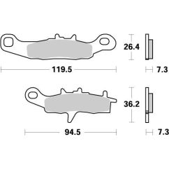 BRAKE PAD OFFROAD NITRO - 17211866