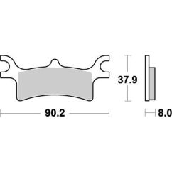 BRAKE PAD ATV SINTER PRO RACING - 17211874