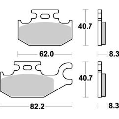 BRAKE PAD ATV NITRO - 17211875