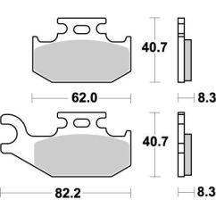 BRAKE PAD ATV NITRO - 17211876