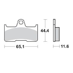 BRAKE PAD ATV NITRO - 17212116