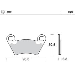 BRAKE PAD ATV NITRO - 17212117
