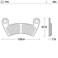 BRAKE PAD ATV NITRO - 17212119