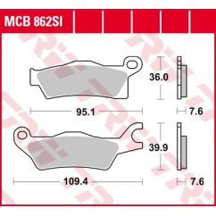 BRAKE PAD SI SINTER OFFROAD - 17212153