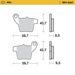 BRAKE PAD OFFROAD NITRO SPORT - 17212444