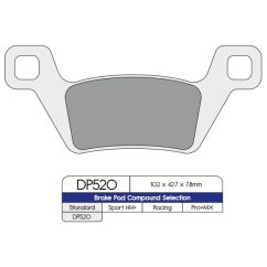 BRAKE PAD DP SINTERED REPLACEMENT STREET TOURING OFF-ROAD/ATV